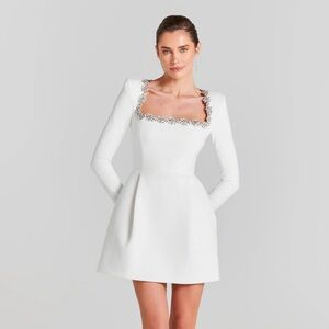 NADINE MERABI KIMBERLY WHITE DRESS